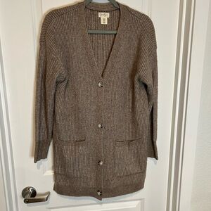 Cozy Brown Cardigan Sweater